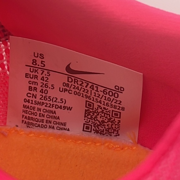 Nike Size 8.5 Women’s JA FLY V4 Neon Hyper Pink DR2741-600 New - Picture 5 of 11